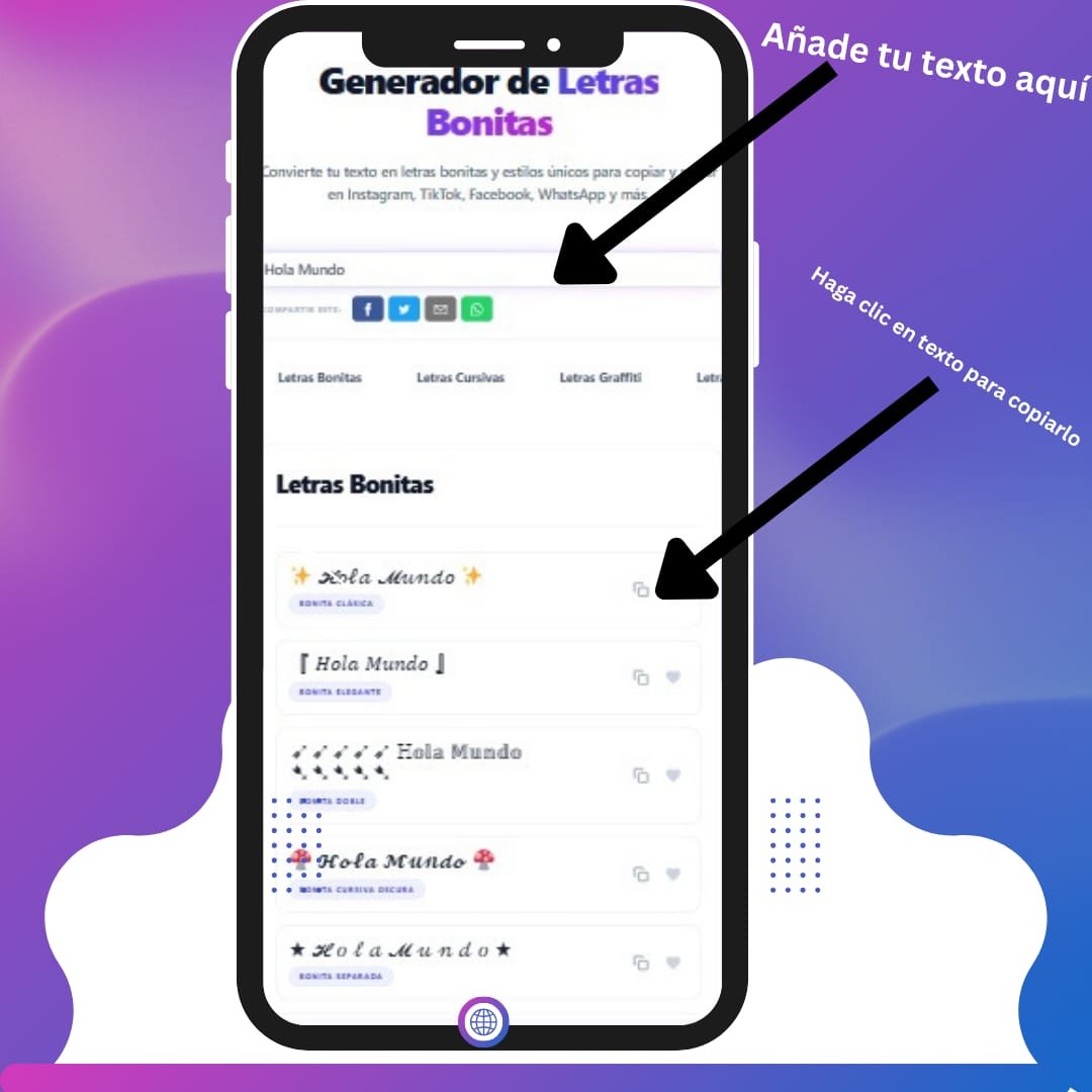 Generador Letras Generador de Letras Bonitas | Copiar y Pegar Gratis